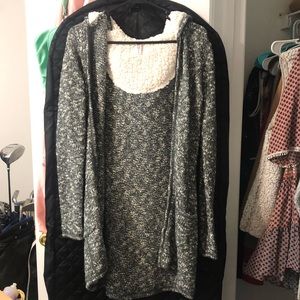 Soybu hooded jacket with fleece style hood